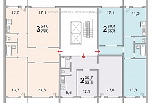 Планировки квартир дома серии П-46М